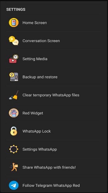 red whatsapp android